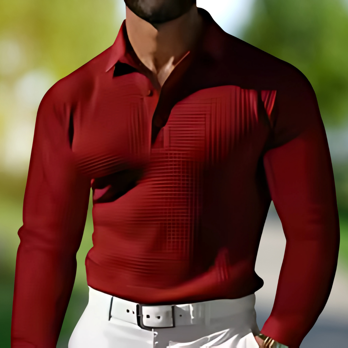 Gavin – Long Sleeve Business Polo