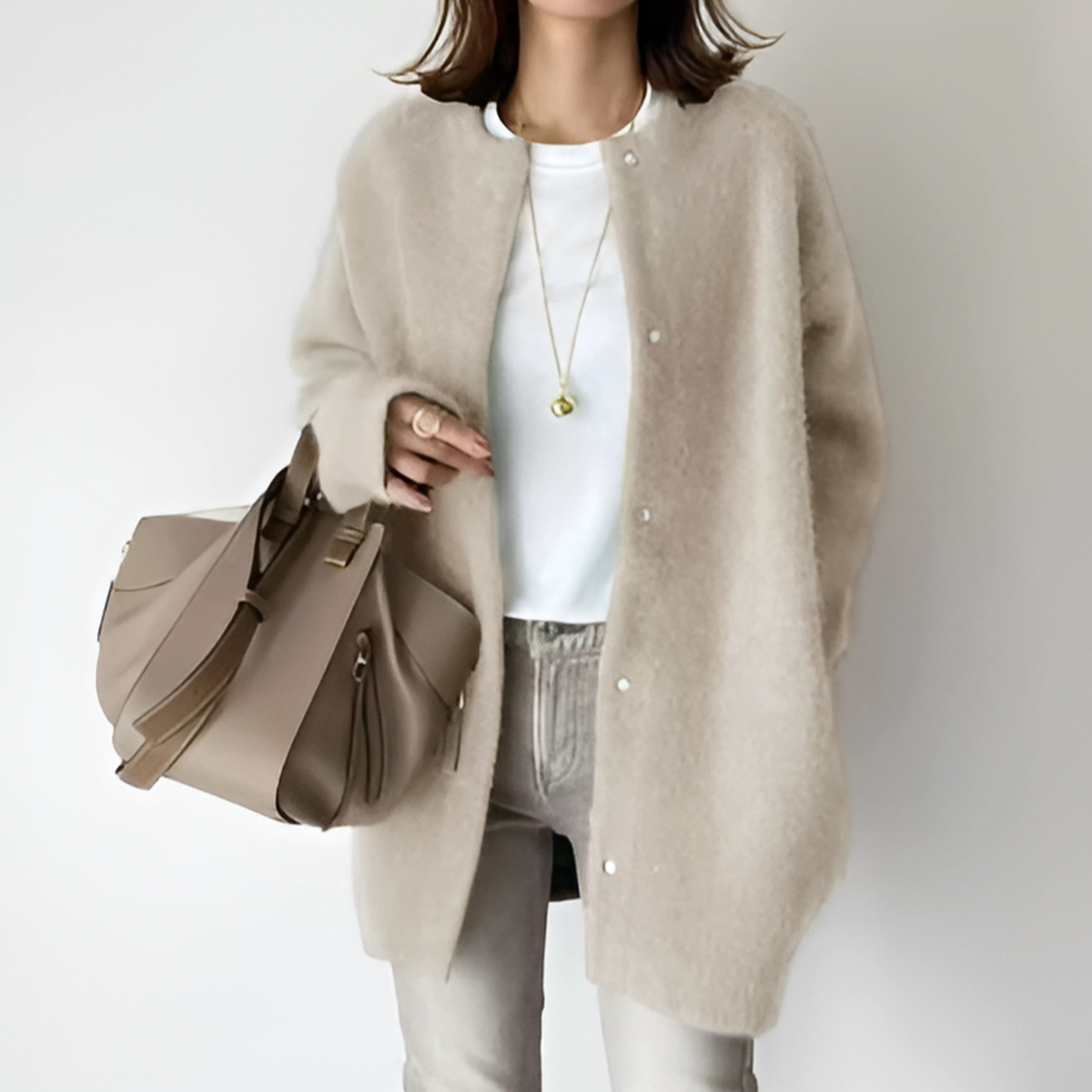 Marianne – Soft Woolen Loose Coat