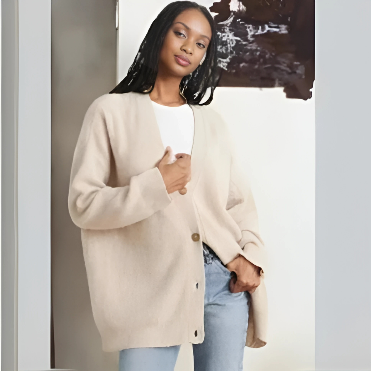 Selkish – Soft Knitted Cardigan Sweater