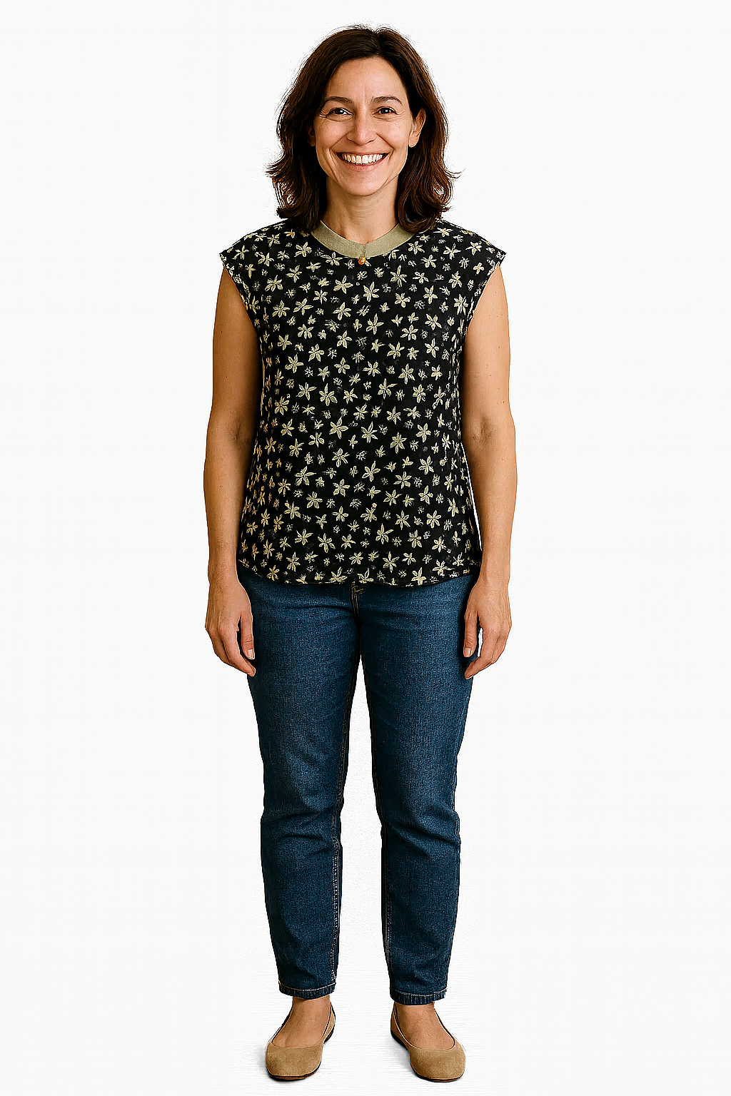 Adriana – Elegant Linen Top