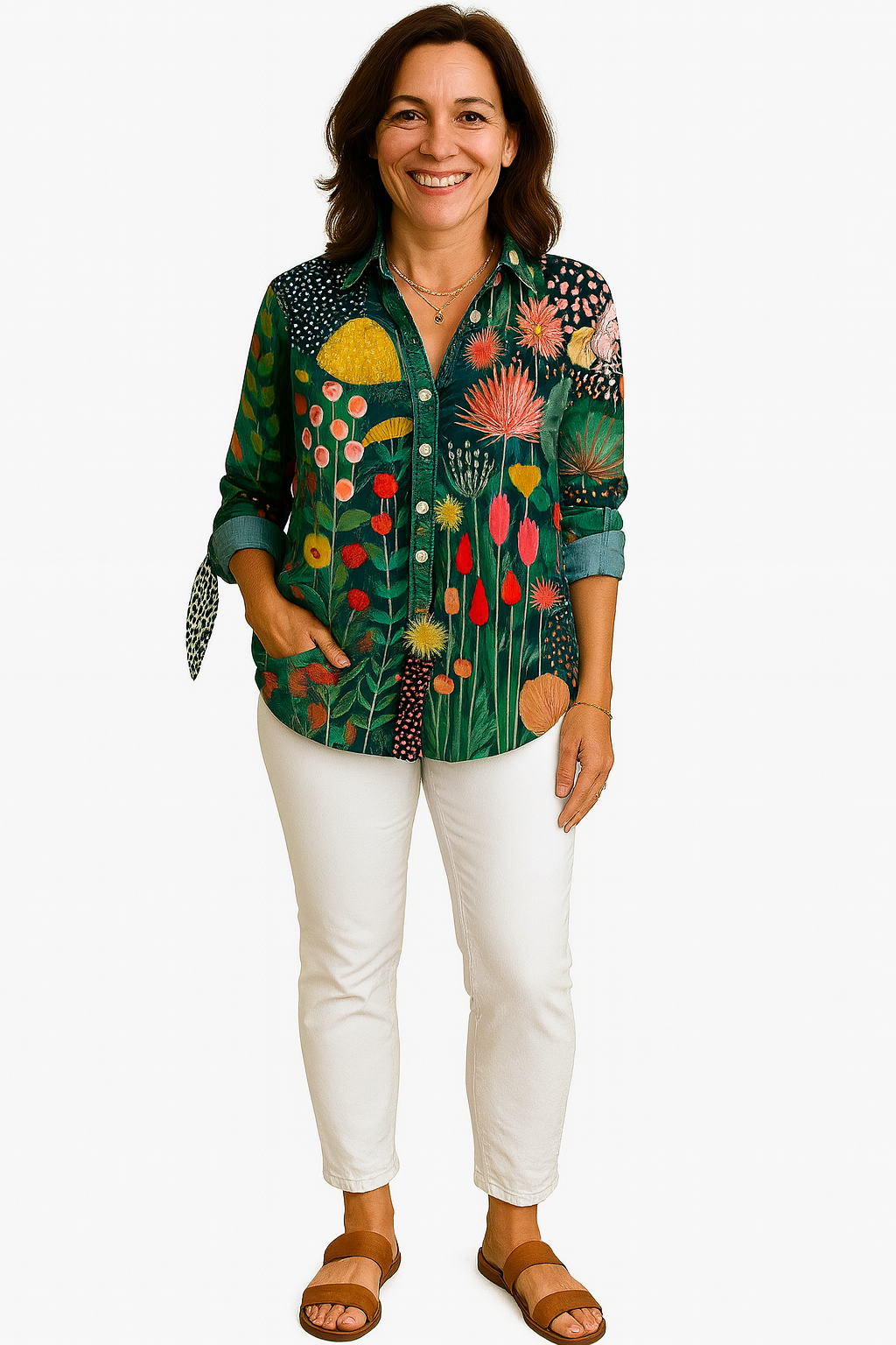 Annie – Colorful Printed Blouse