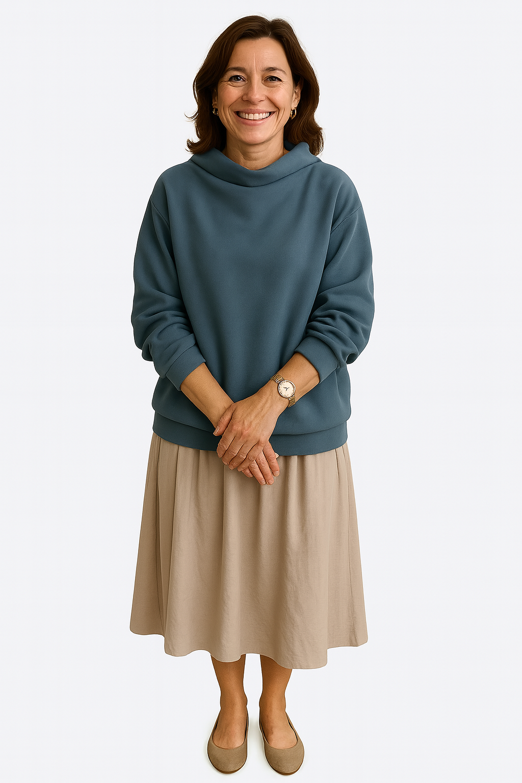 Marjelyn – Oversized High-Neck Sweater