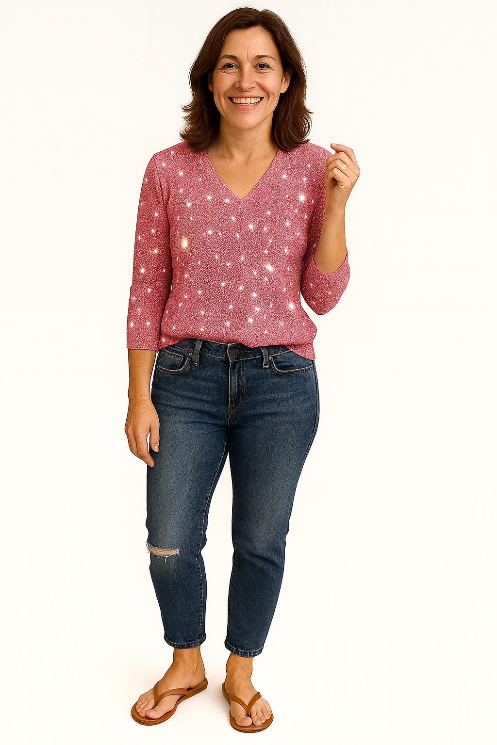 Dinissa – Diamond Textured Blouse