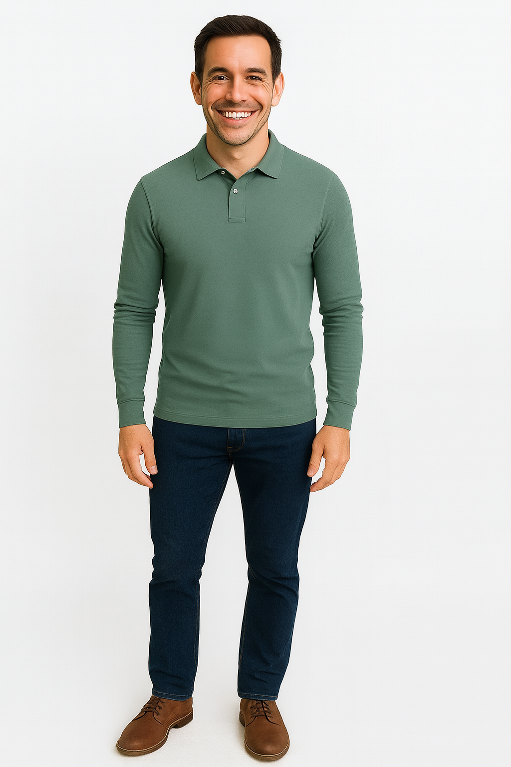 Jaminn – Long Sleeve Polo Shirt for Men