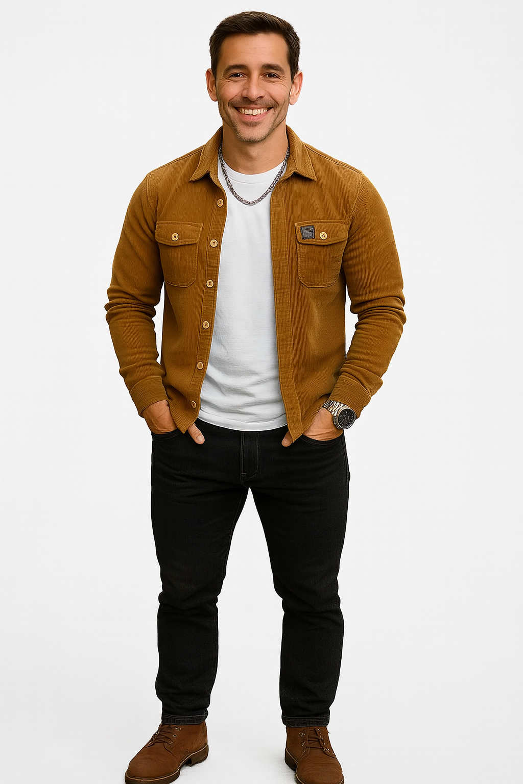 Dustin – Corduroy Button Shirt