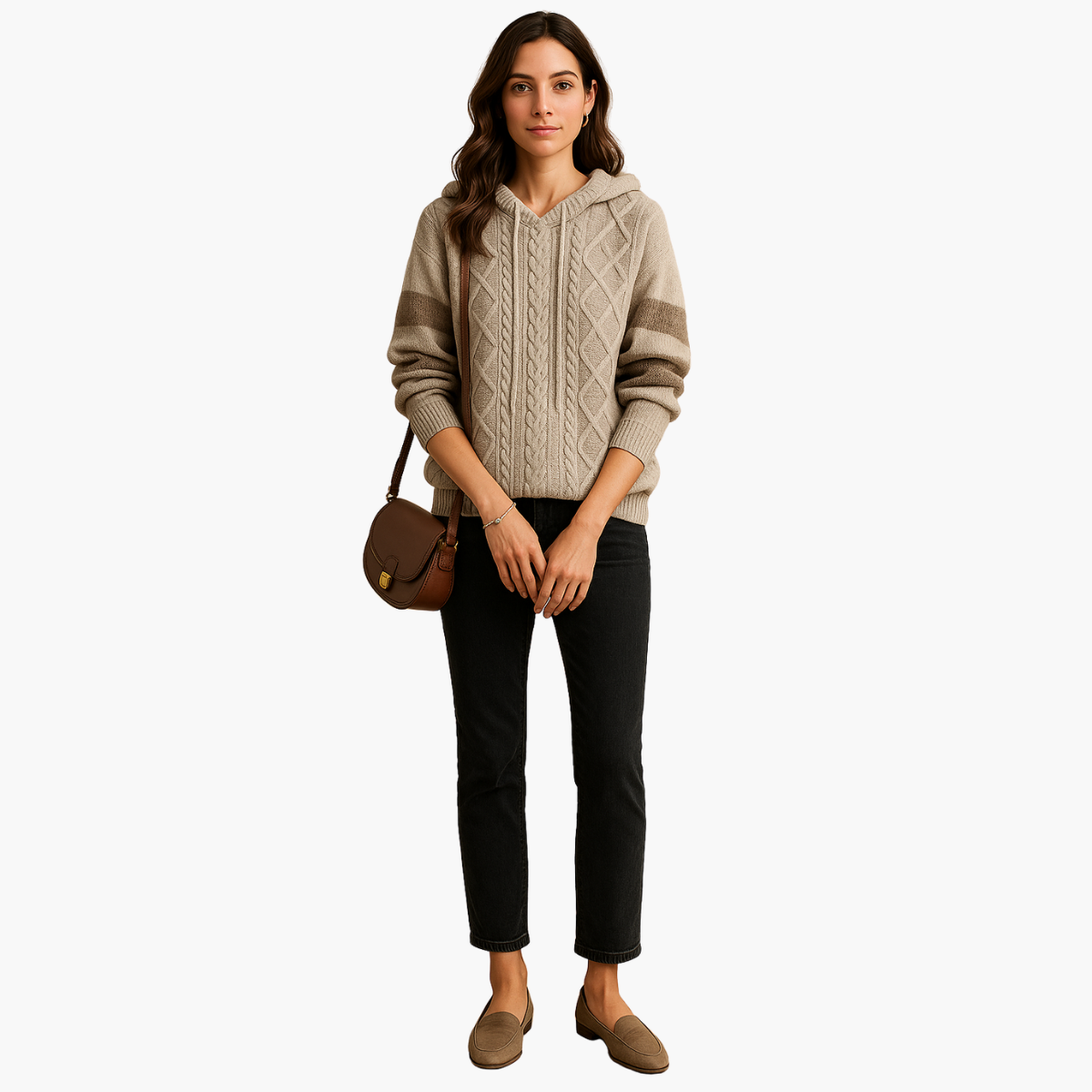 Levy – Jacquard Hooded Sweater