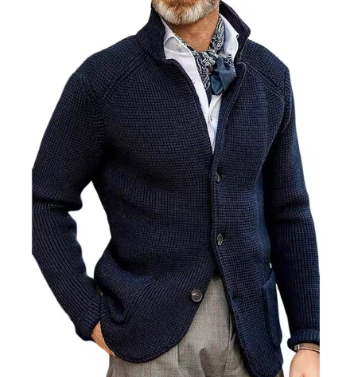 Edwin – Thick Knitted Cardigan with Pockets