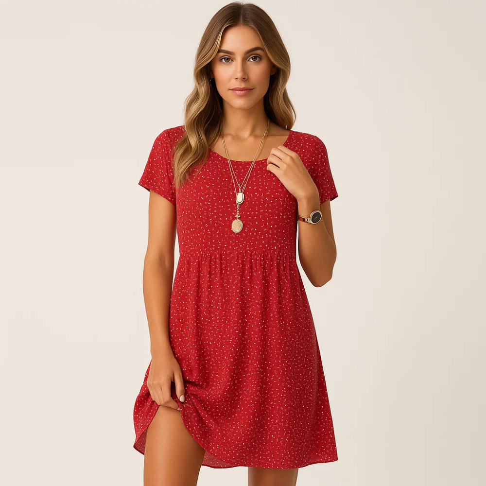Mona  – Polka Dot Summer Maxi Dress
