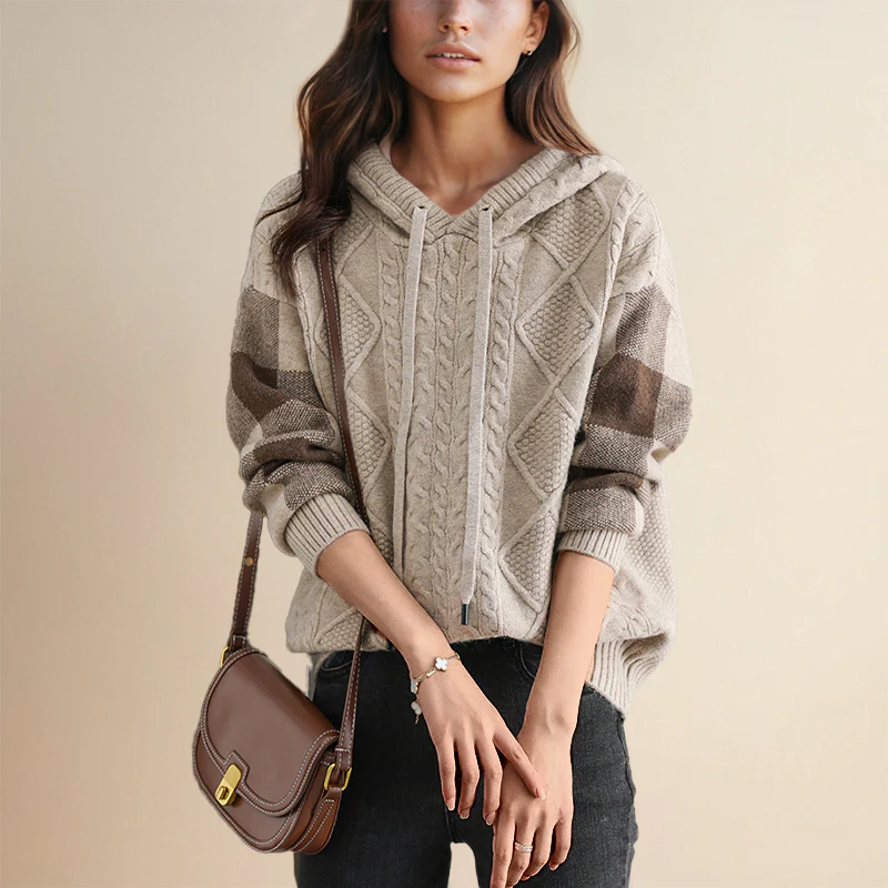 Levy – Jacquard Hooded Sweater