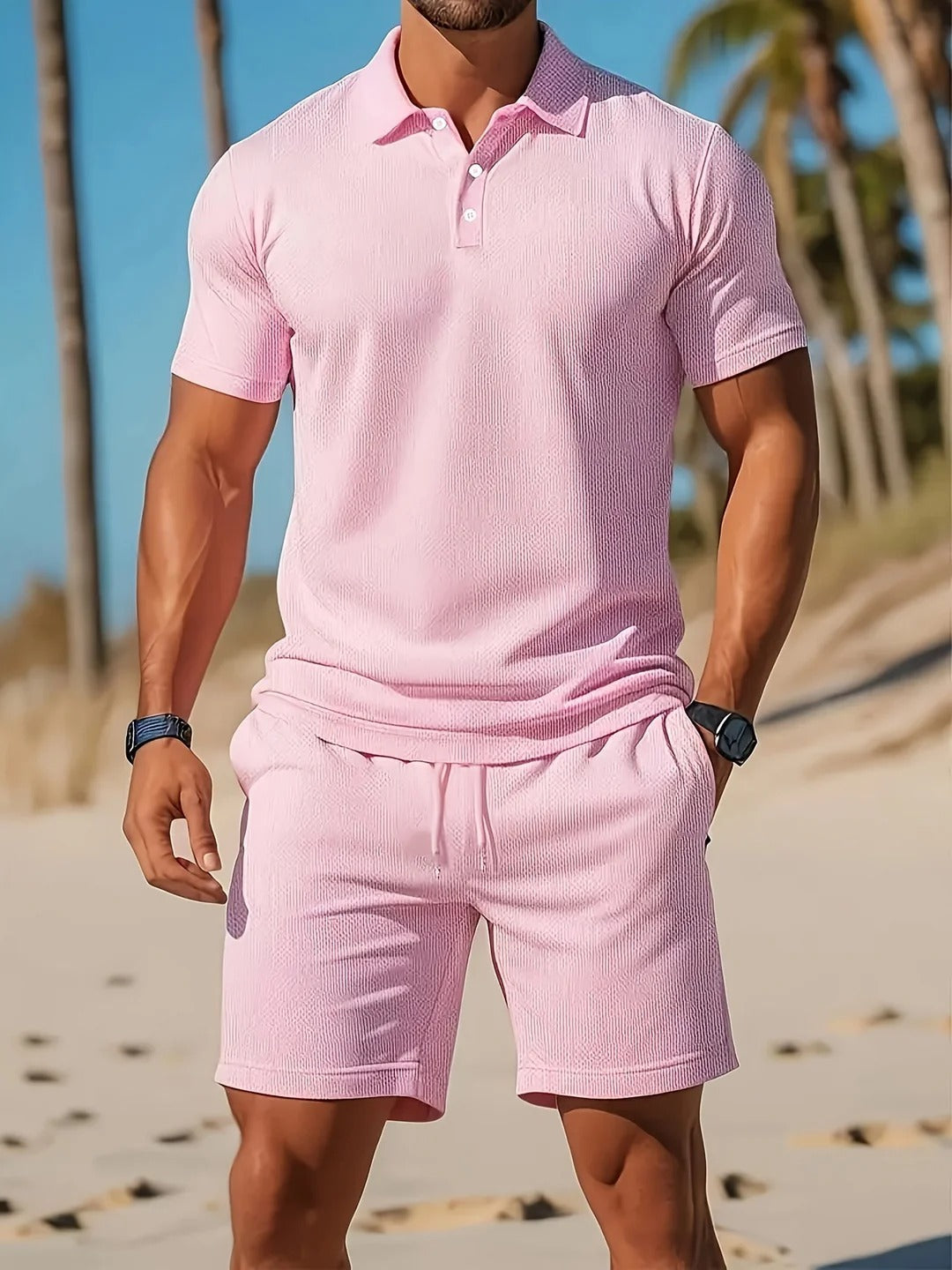 James – Soft-Touch Polo & Shorts Set