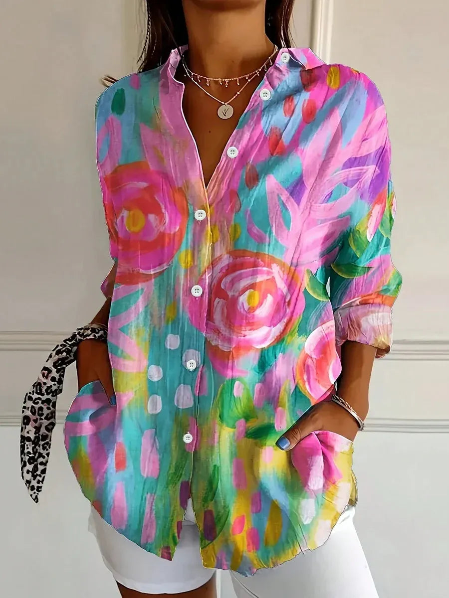 Annie – Colorful Printed Blouse