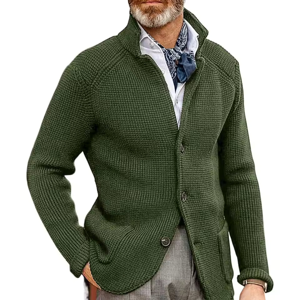 Edwin – Thick Knitted Cardigan with Pockets