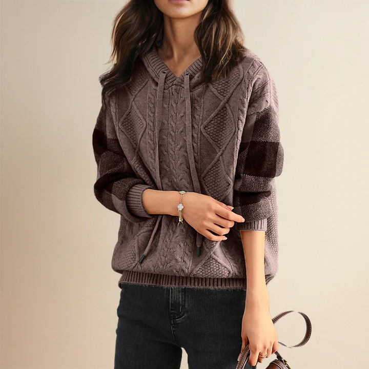 Levy – Jacquard Hooded Sweater