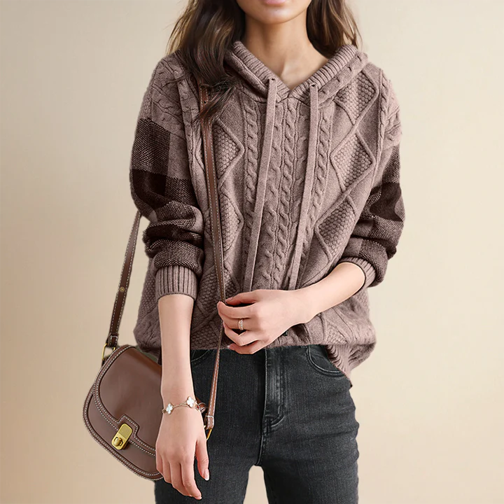 Levy – Jacquard Hooded Sweater