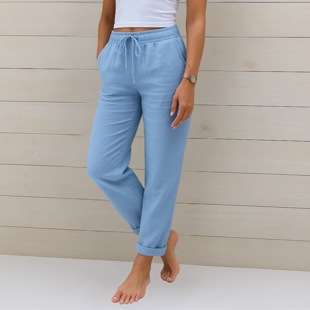 Nicolette – Breathable Linen Stretch Pants