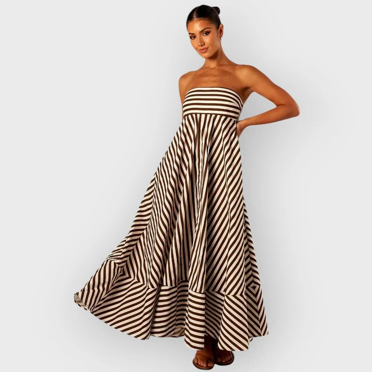 Vanessa – Elegant Ruched Maxi Dress