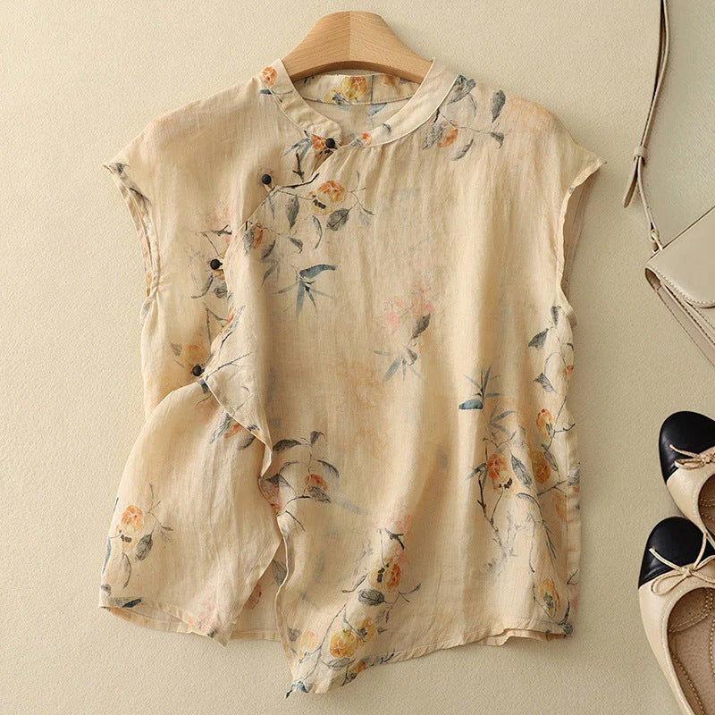 Adriana – Elegant Linen Top