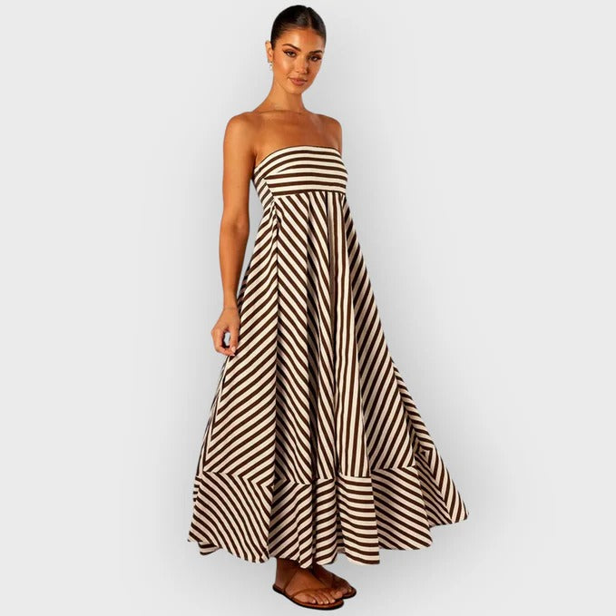 Vanessa – Elegant Ruched Maxi Dress