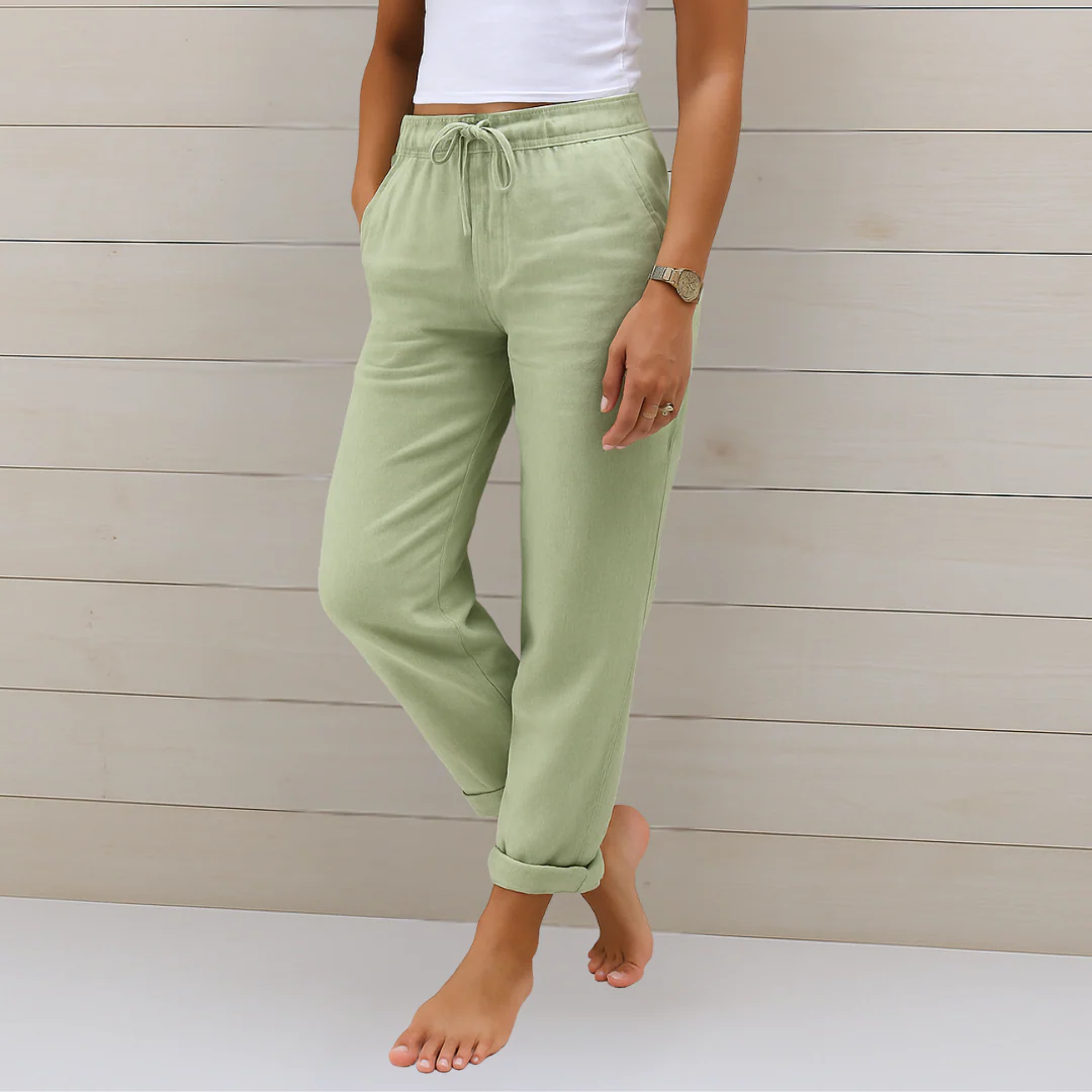 Nicolette – Breathable Linen Stretch Pants
