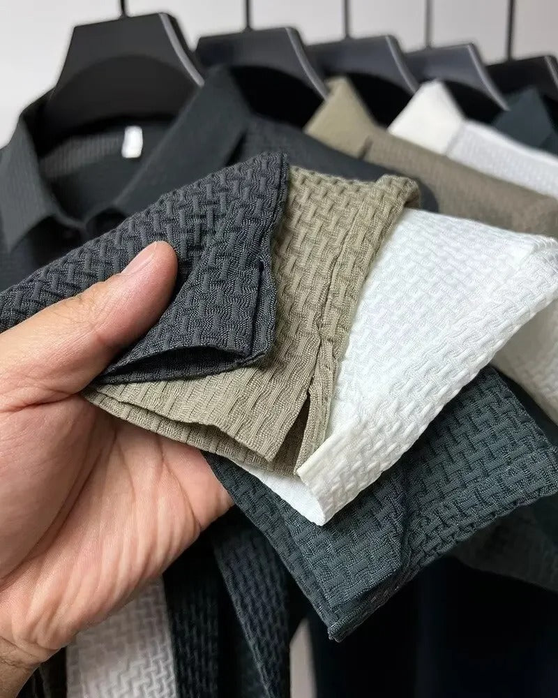 Junnel | Seamless Waffle Knit Polo