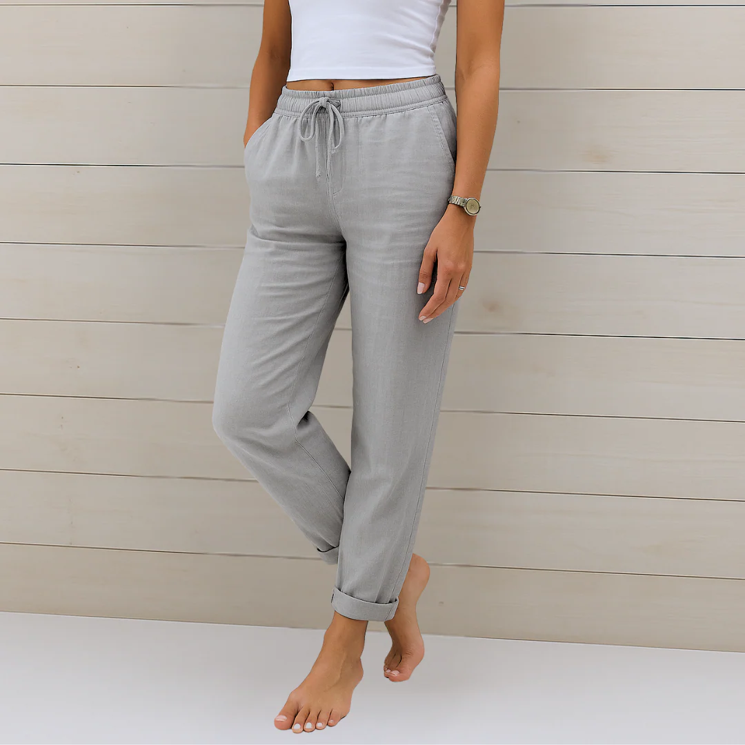 Nicolette – Breathable Linen Stretch Pants