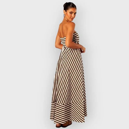 Vanessa – Elegant Ruched Maxi Dress