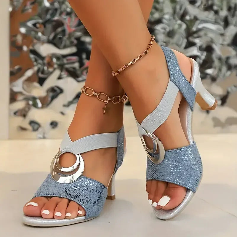 Celeste – Strappy Heels with Buckle