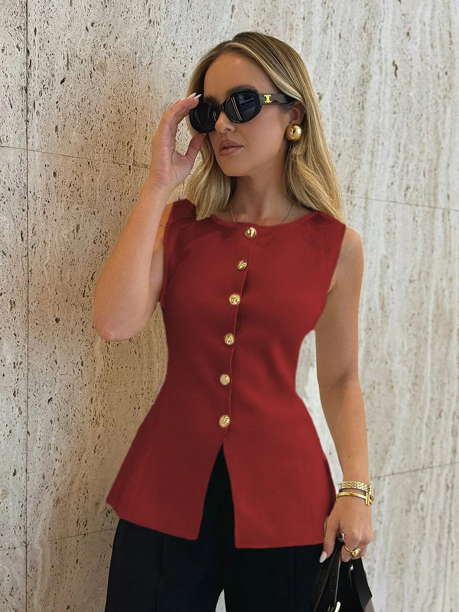 Claritta – Tailored Buttoned Vest