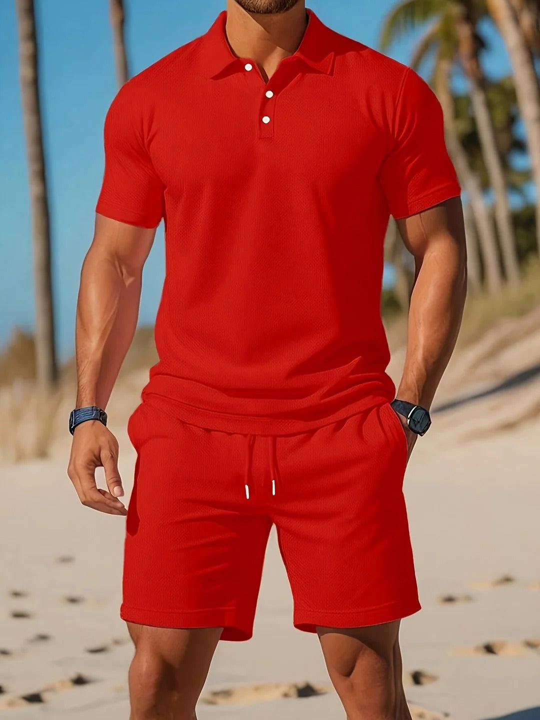 James – Soft-Touch Polo & Shorts Set