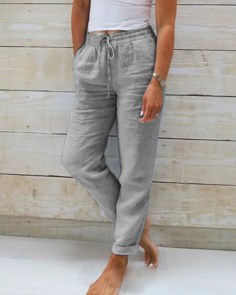 Nina – Relaxed Drawstring Trousers