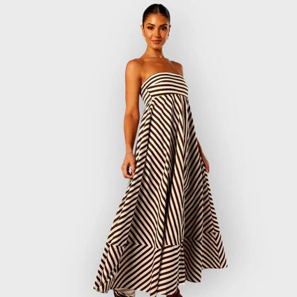 Vanessa – Elegant Ruched Maxi Dress