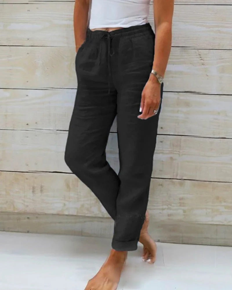 Nina – Relaxed Drawstring Trousers