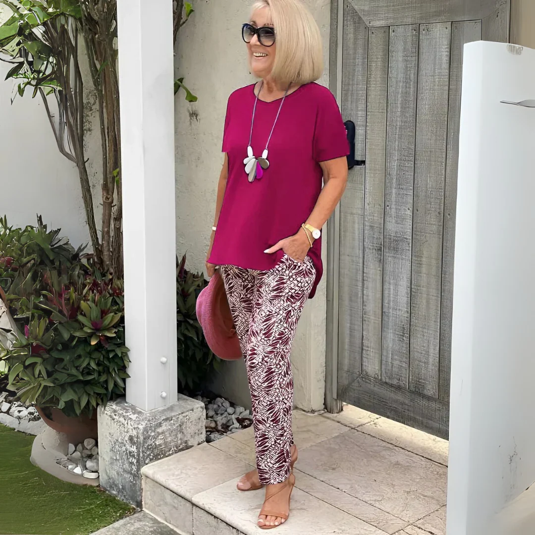 Moira | Elegant Wrinkle-Free Two-Piece Set