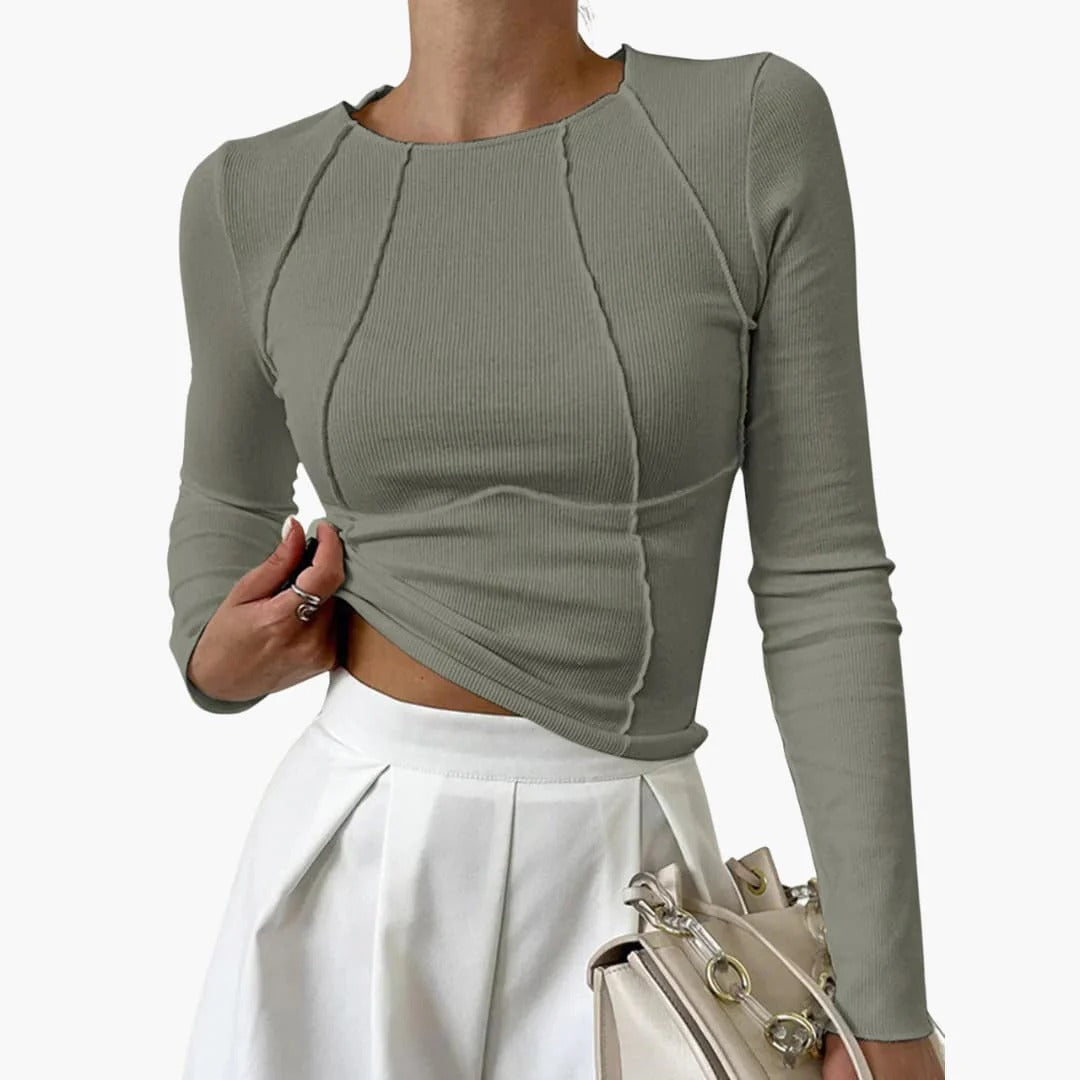 Samantha – Contoured Long Sleeve Top