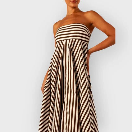 Vanessa – Elegant Ruched Maxi Dress