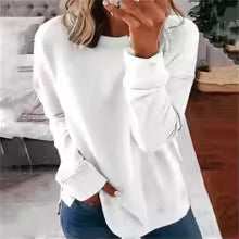 Renyze – Solid Color Long Sleeve Top