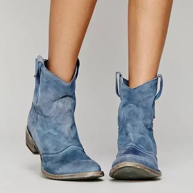 Palina – Vintage Western Ankle Boots
