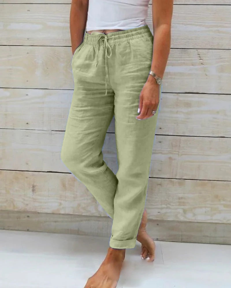 Nina – Relaxed Drawstring Trousers