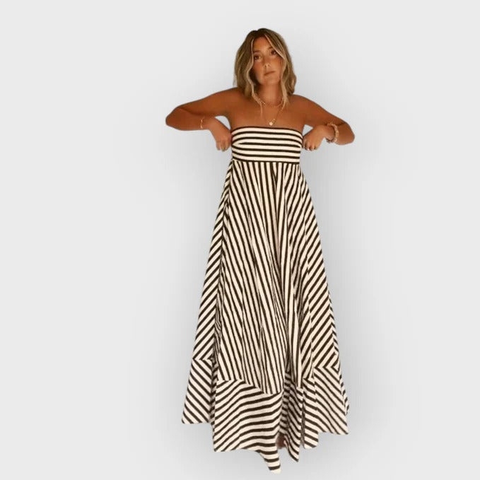 Vanessa – Elegant Ruched Maxi Dress
