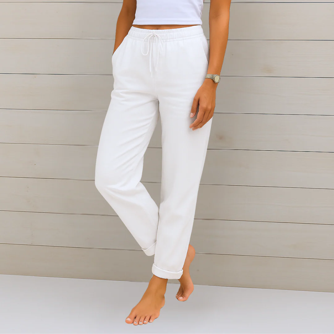 Nicolette – Breathable Linen Stretch Pants