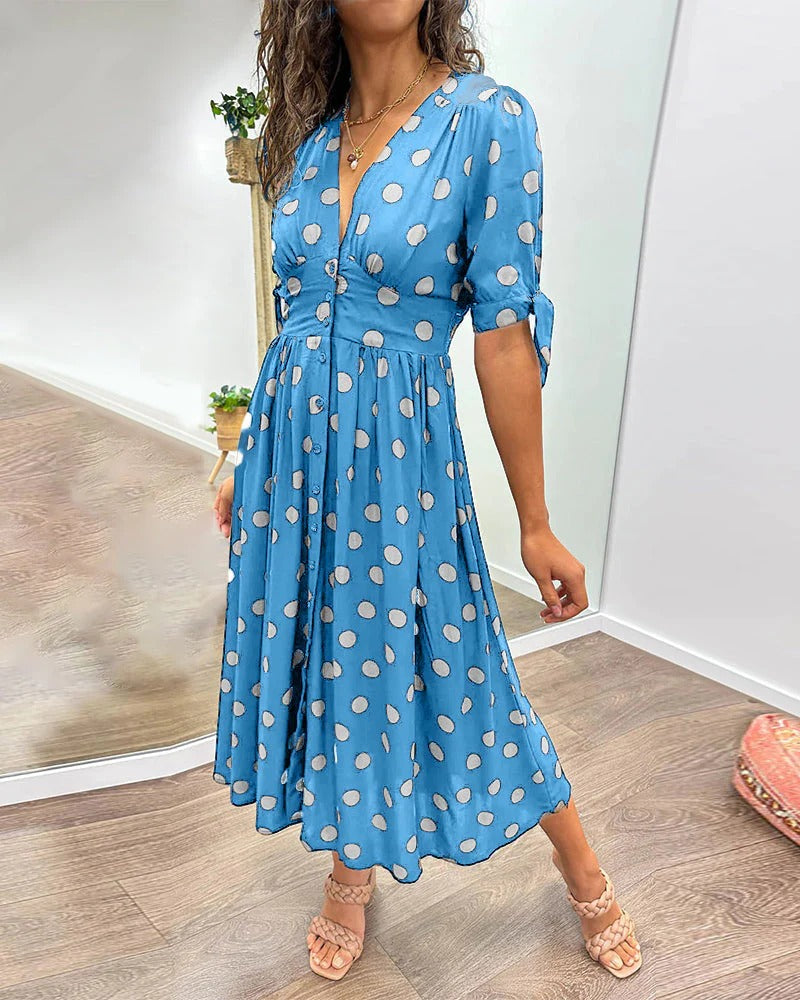 Daeny – Polka Dot Midi Dress