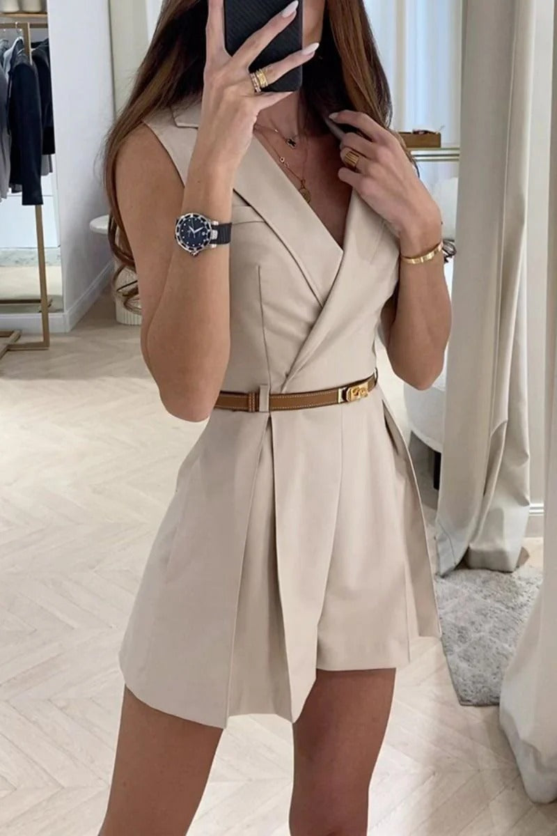 Chloe – Tailored Belted Playsuit