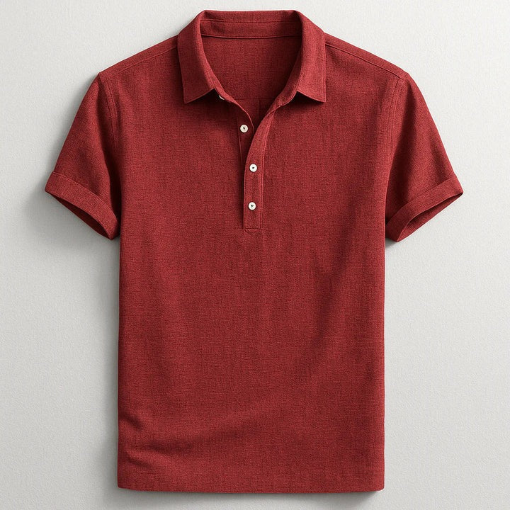 Declan – Fashionable Linen Polo Shirt