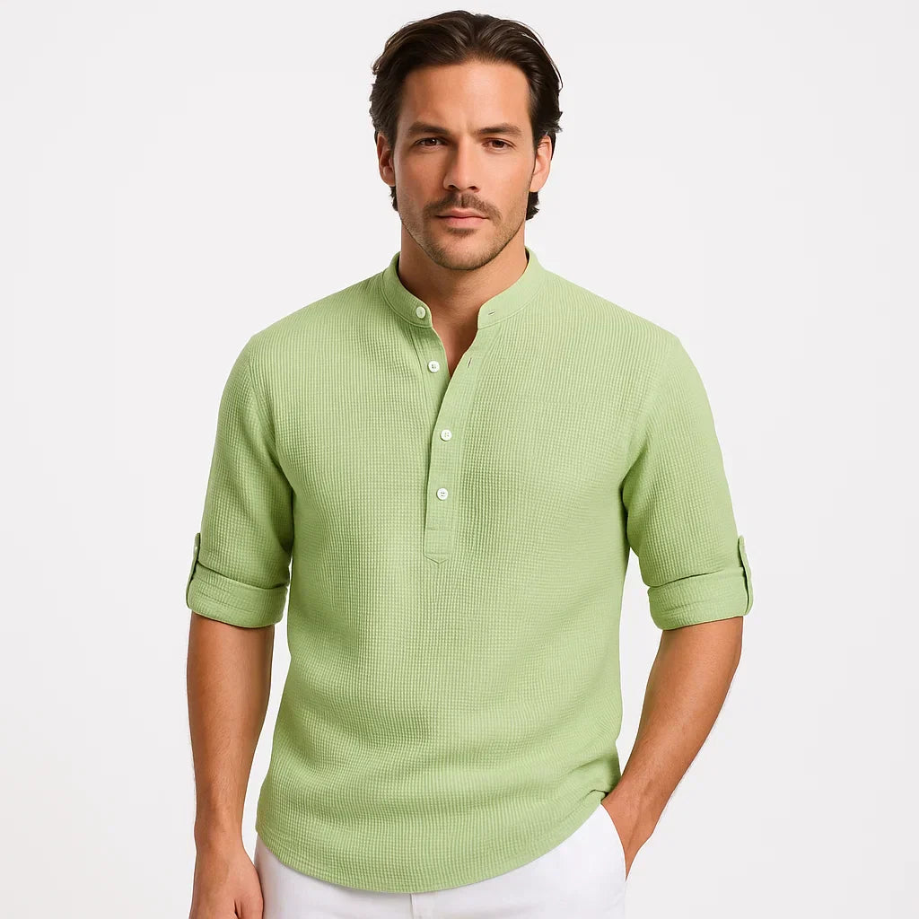 Reynald – Breathable Long-Sleeve Polo