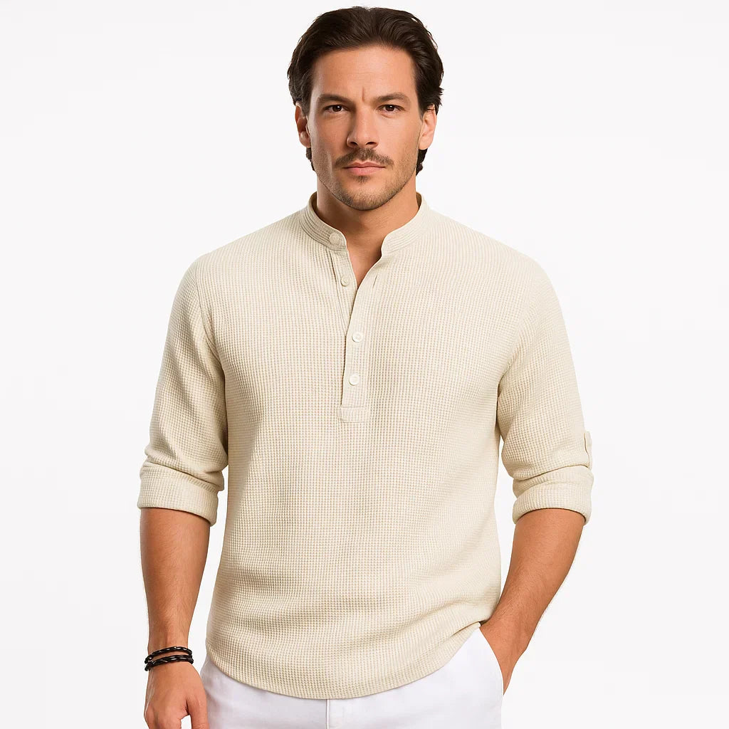 Reynald – Breathable Long-Sleeve Polo