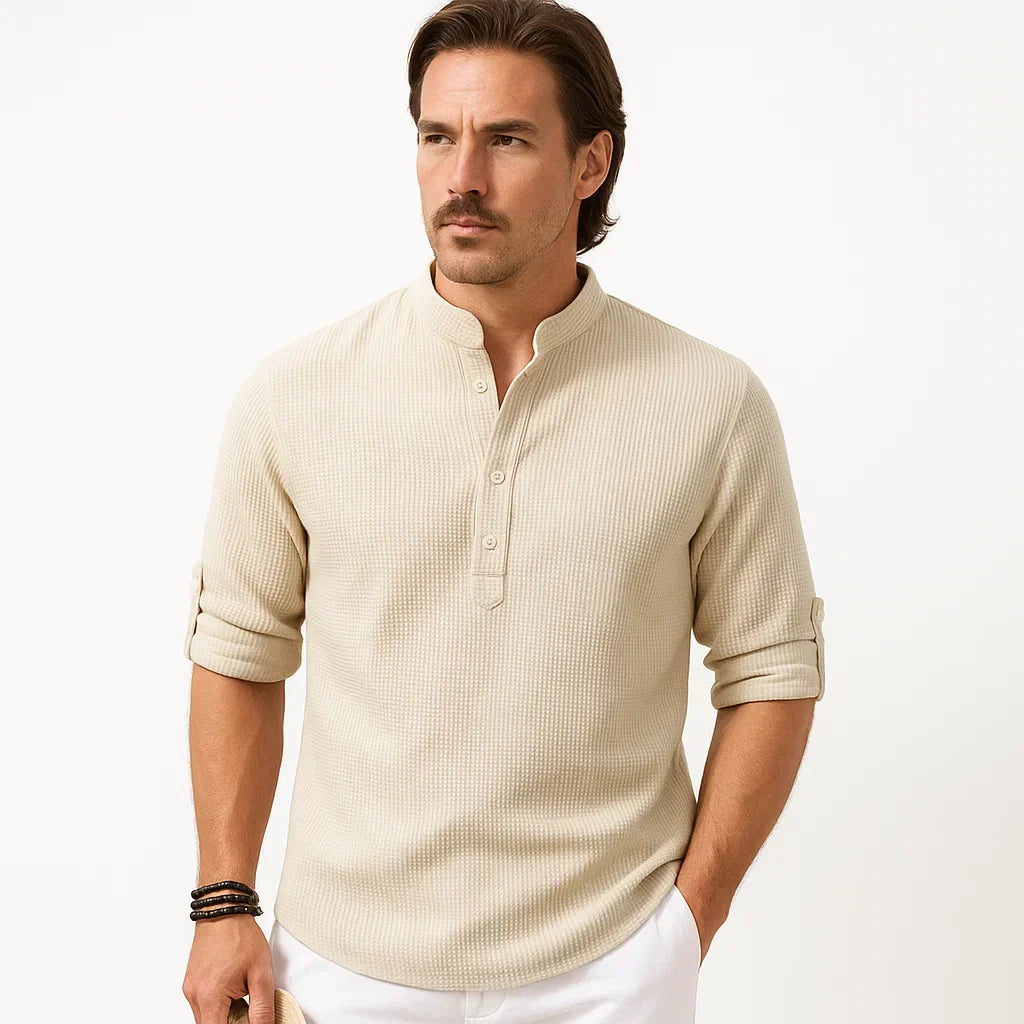 Reynald – Breathable Long-Sleeve Polo
