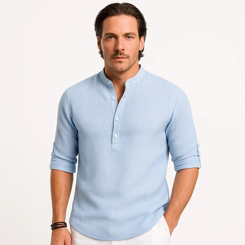 Reynald – Breathable Long-Sleeve Polo