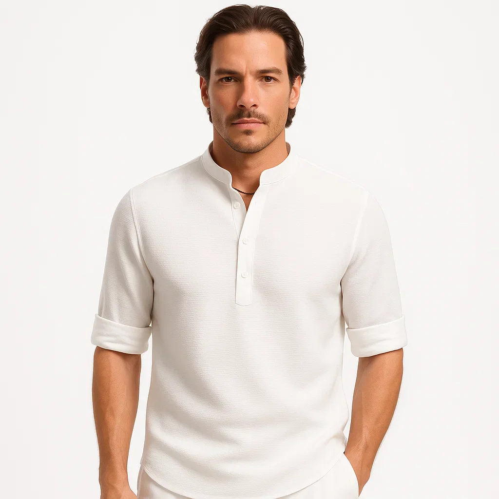 Reynald – Breathable Long-Sleeve Polo