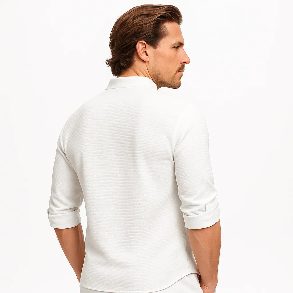 Reynald – Breathable Long-Sleeve Polo