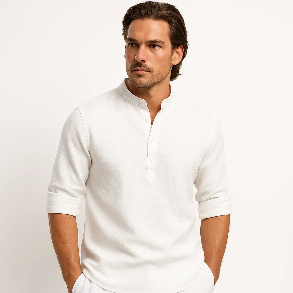 Reynald – Breathable Long-Sleeve Polo